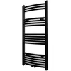 vidaXL Sèche-serviettes eau chaude à rails incurvés noir 500 x 1160 mm