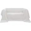 vidaXL Housse de canapé Micro-suède Crème 140x210 cm