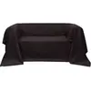 vidaXL Housse de canapé Micro-suède Marron 140x210 cm