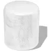 vidaXL Table basse/tabouret martelé en aluminium Argenté