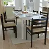 vidaXL Chaises à manger lot de 6 marron bois solide et velours