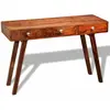 vidaXL Table console avec 3 tiroirs 76 cm Bois massif de Sesham