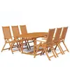 vidaXL Mobilier à dîner d'extérieur 7 pcs en Bois d'acacia solide