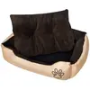 vidaXL Lit pour chiens Beige et marron XXL
