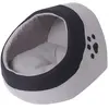 vidaXL Lit pour chats Gris et noir M