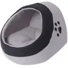 vidaXL Lit pour chats Gris et noir L