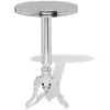 vidaXL Table auxiliaire ronde Aluminium Argenté