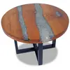 vidaXL Table basse Teck Résine 60 cm