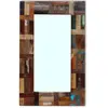 vidaXL Miroir Bois de récupération massif 80 x 50 cm