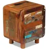 vidaXL Table de chevet Bois de récupération massif 43 x 33 x 51 cm