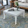 vidaXL Table basse 80 x 80 x 42 cm Laquée Blanc