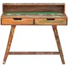 vidaXL Bureau Bois de récupération massif