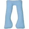 vidaXL Coussin de grossesse 90 x 145 cm Bleu clair