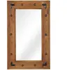 vidaXL Miroir Bois d'acacia massif 50 x 80 cm