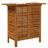 vidaXL Table de bar 110 x 50 x 105 cm Bois d'acacia massif