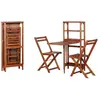 vidaXL Mobilier de bistro pliable 3 pcs Bois d'acacia solide