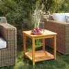 vidaXL Table d'appoint Bois d'acacia massif 45 x 45 x 45 cm