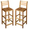 vidaXL Tabourets de bar lot de 2 bois d'acacia massif