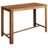 vidaXL Table de bar Bois d'acacia solide 150 x 70 x 105 cm