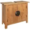 vidaXL Meuble-lavabo de salle de bains pin massif 70x32x63 cm