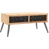vidaXL Table basse Bois massif de sapin 115 x 55 x 50 cm