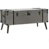 vidaXL Table basse MDF et aluminium 102 x 51 x 47,5 cm