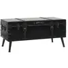vidaXL Table basse MDF et acier 102 x 51 x 48 cm