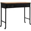 vidaXL Table console MDF et bois de sapin 100 x 33,5 x 80 cm