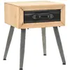 vidaXL Table de chevet Bois de sapin massif 43 x 38 x 50 cm
