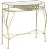 vidaXL Table d'appoint Style français Métal 82 x 39 x 76 cm Doré