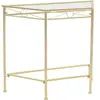 vidaXL Table d'appoint Style vintage Métal 87 x 34 x 73 cm Doré