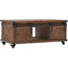 vidaXL Table basse Bois de sapin massif 91 x 51 x 38 cm Marron
