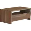 vidaXL Table basse Acacia massif Bord assorti 90 x 50 x 40 cm Gris