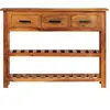 vidaXL Buffet avec 3 tiroirs 110x30x80 cm Bois massif