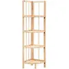 vidaXL Étagère d'angle bois de cèdre 27 x 27 x 110 cm