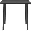 vidaXL Table de jardin 80x80x72 cm - Gris foncé