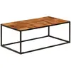 vidaXL Table basse 110x60x40 cm Bois d'acacia solide et acier