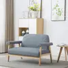 vidaXL Canapé à 2 places Tissu Gris clair