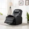 Prolenta Premium vidaXL Fauteuil à bascule de massage Noir Similicuir