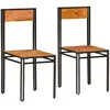 vidaXL Chaises à manger - Bois d'acacia massif