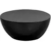 vidaXL Table basse Aluminium martelé 70 x 30 cm Noir