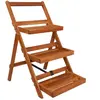 vidaXL Support de jardinière à 3 niveaux 50x63x80 cm Acacia solide