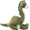 vidaXL Dinosaure Brontosaure en peluche Vert