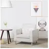 vidaXL Fauteuil Blanc Similicuir