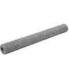 vidaXL Grillage pour volière Acier galvanisé 25x1,2 m Argenté