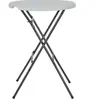 vidaXL Table de bar pliante Blanc 80 x 110 cm PEHD