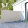 vidaXL Auvent latéral pliable - Crème 400x200 cm