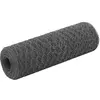 vidaXL Grillage Acier avec revêtement en PVC 25x0,5 m Gris