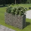 vidaXL Lit surélevé à gabion Acier galvanisé 180x50x100 cm