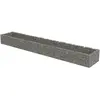 vidaXL Lit surélevé à gabion Acier galvanisé 540x90x50 cm